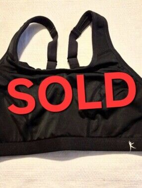 Danskin Now women's Medium high impact Secret Support black Bra Max Support NWT